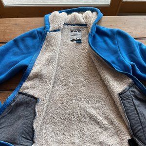 Kavu Harlow Hoodie Sherpa Fleece Lined Zip Size Small